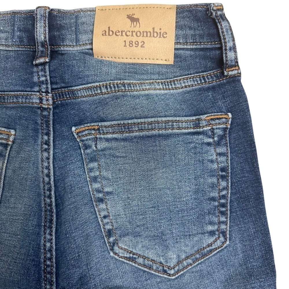Abercrombie Kids Distressed Stacked Skinny Jean 9/10 Slim Blue NEW WITH TAGS - Picture 5 of 6